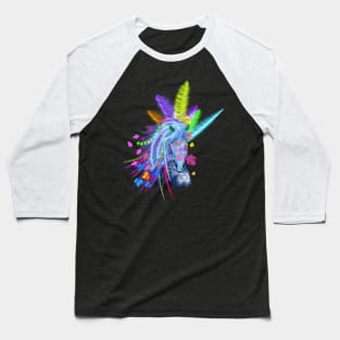 Tribal Horse with feathers Unicorn Horse head Baseball T-Shirt